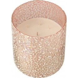 NC Bougie Parfumée Mosaïque cyra 25cm Tender Rose