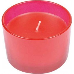 Bougie Parfumée En Verre nuance 7cm Fraise