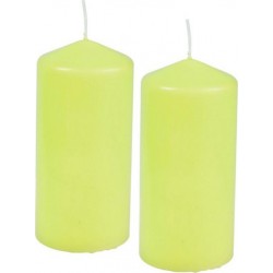 NC Lot De 2 Bougies Pilier essentiel 10cm Vert