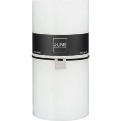 Bougie Cylindrique Déco junina 20cm Blanc