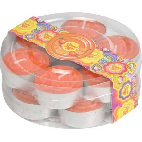 chupa Chups Lot De 12 Bougies Chauffe-plat chupa Chups 3cm Orange