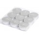 NC Lot De 9 Bougies Parfumées Chauffe-plat gaïa 3cm Musc