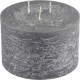 NC Bougie Déco 3 Mèches rustique 12cm Anthracite