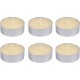 NC Lot De 6 Bougies Chauffe-plat essentiel 5,5cm Vanille