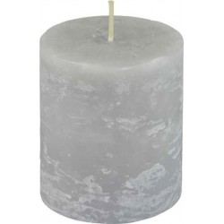 NC Bougie Pilier Déco rustique 7cm Gris