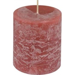 NC Bougie Pilier Déco rustique 7cm Rose