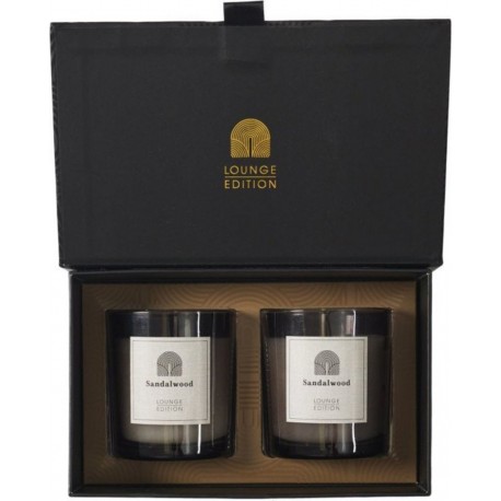 NC Coffret 2 Bougies Parfumées lounge 8cm Bois De Santal