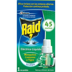 Raid Recharge Anti-moustiques Eucalyptus 45 Nuits