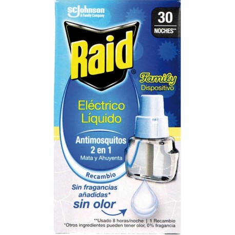 Raid Recharge Anti-moustiques Family 30 Nuits