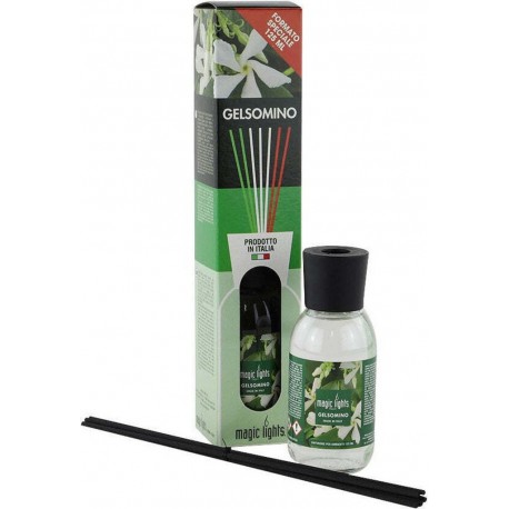 Mikado Diffuseur De Parfum Fleurs Blanches 125ml. Magic Lights