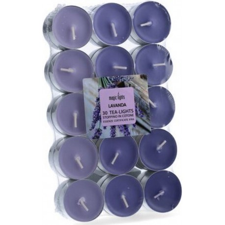 NC Magic Lights 8030650151106 Bougie En Cire Rond Lavande Violet 30 Pièce(s)