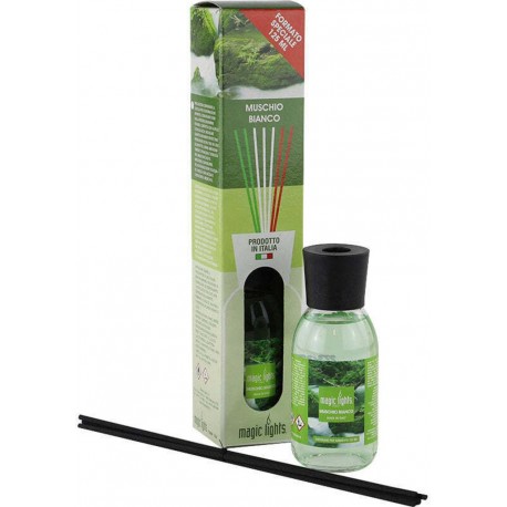 Mikado Diffuseur De Parfum Musc Blanc 125ml. Magic Lights