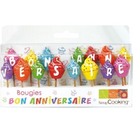 NC 15 Bougies Bon Anniversaire