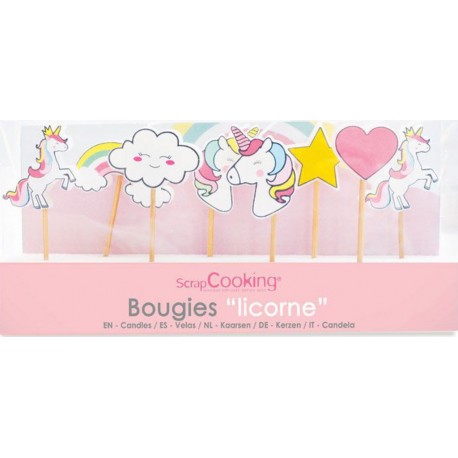 NC 8 Bougies Licorne