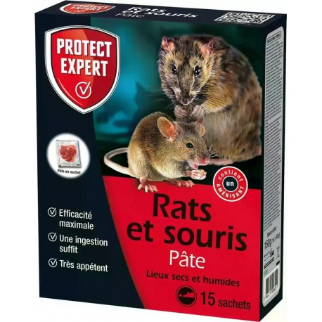 NC Protect Expert Rats Et Souris Pâte En Sachet 15 X 10 Grs