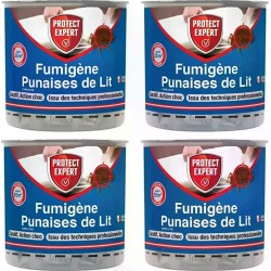 NC Lot De 4 Boites De Fumigène Anti-punaises De Lit 10grs