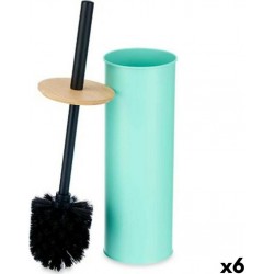 NC Brosse De Salle De Wc Menthe Métal Bambou Plastique 9,5 X 27 X 9,5 Cm (6 Unités)