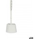 Brosse De Salle De Wc Blanc Plastique 13 X 36,5 X 13 Cm (24 Unités)