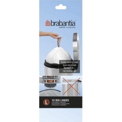 Brabantia Rouleau De 10 Sacs PoubellesL 45l 371547 les 10 packs