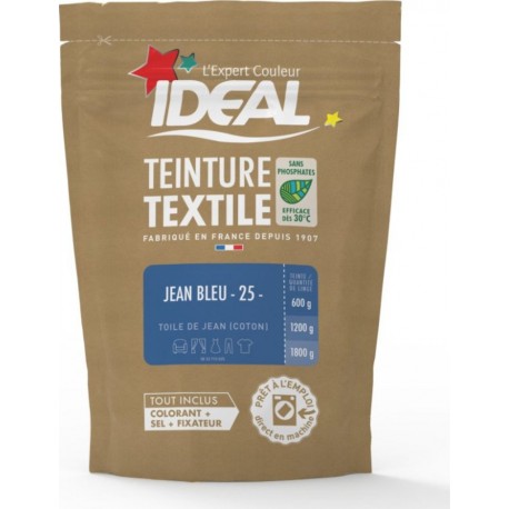 Ideal Teinture Textile Bleu Jeans 0.35 Kilogramme