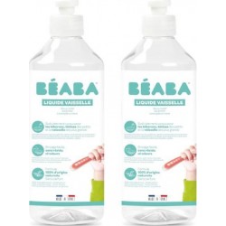 NC Béaba Lot De 2 Liquides Vaisselle, Sans Parfum, Origine Naturelle, 500ml