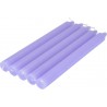 Lot De 5 Bougies Chandelier 20 Cm Tendance Uni Violet
