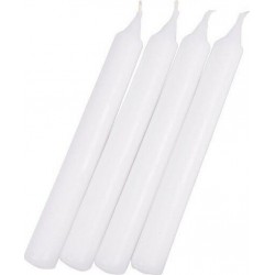 Lot De 4 Bougies Chandelier Blanc