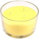 NC Bougie Verrine Parfumée 3 Mèches Citronnelle