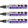 NC 3 Crayons Cire Liquide Pour Bougie Argenté