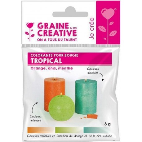 NC 3 Colorants Solides Pour Bougies Tropical