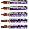 NC 5 Crayons Cire Liquide Pour Bougie Doré