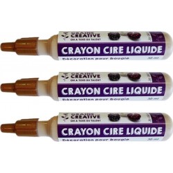 NC 3 Crayons Cire Liquide Pour Bougie Doré