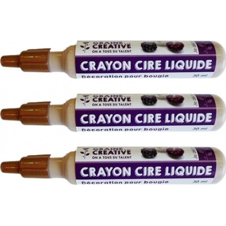 NC 3 Crayons Cire Liquide Pour Bougie Doré