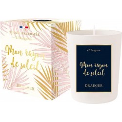 Draeger Bougie Parfumée En Verre Cire Végétale Mon Rayon De Soleil Blanc