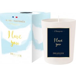 You Draeger Bougie Parfumée En Verre Haute Qualité Cire Végétale I Love Bleu Clair