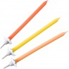 NC Lot De 12 Bougies D'anniversaire Et 12 Bobèches Fackelmann Rio Party
