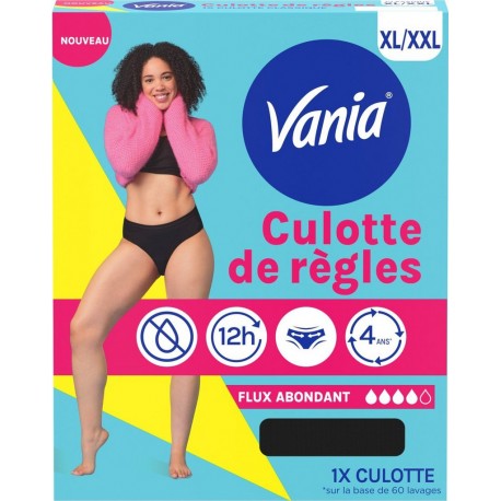 XL XXL VANIA Culotte Menstruelle Noire Taille XL/XXL VANIA la culotte