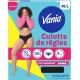 VANIA Culotte Menstruelle Noire Taille M etL la culotte