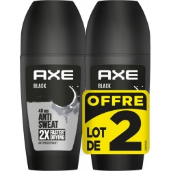 AXE Déodorant Anti-Transpirant Black les 2 sticks de 50ml