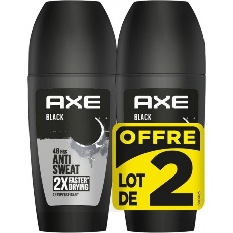 AXE Déodorant Anti-Transpirant Black les 2 sticks de 50ml