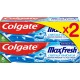 COLGATE Dentifrice Cristal Fraicheur lot de 2 tubes de 75ml