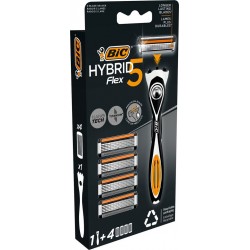 BIC Rasoir et Recharge Hybrid Flex 5 le rasoir