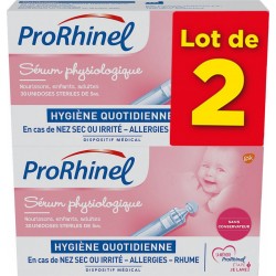 PRORHINEL Sérum Physiologique Hygiène Quotidienne lot de 2 boîtes de 30 unidoses de 5ml