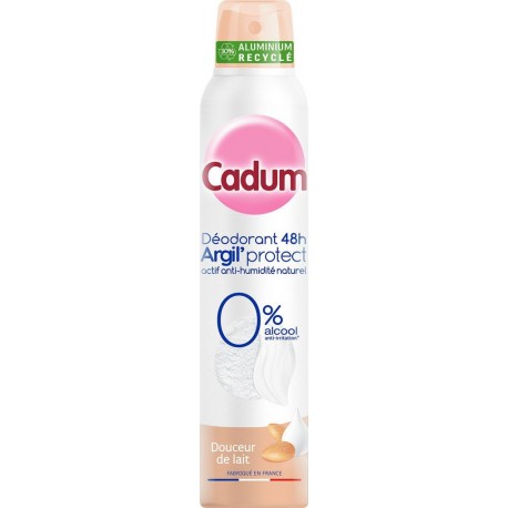 CADUM Déodorant Argil Protect 0% Alcool 48H 200ml