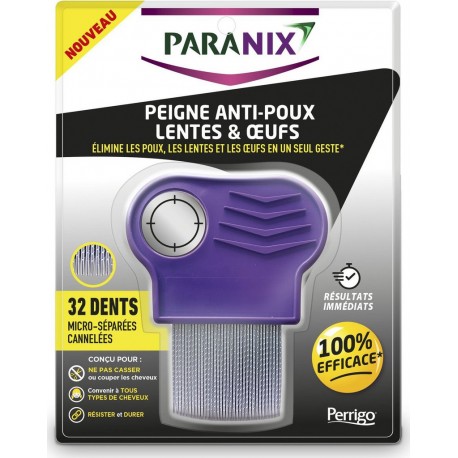 PARANIX Peigne Anti Poux Lentes & Œufs le peigne