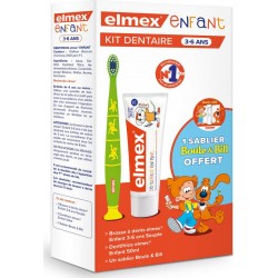 ELMEX Dentifrice + brosse à dents enfant protection caries Boule & Bill le kit