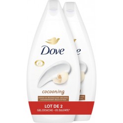 DOVE Gel Douche Cocooning lot de 2 flacons de 450ml