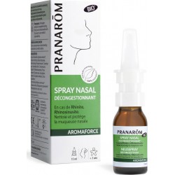 PRANAROM Spray nasal Décongestionnant Aromaforce Bio 15ml