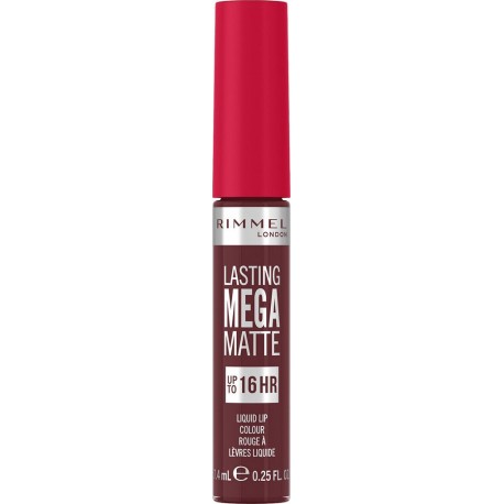 RIMMEL Rouge à Lèvres Liquide 810 Plum This Show Lasting Mega Matte le rouge à lèvres