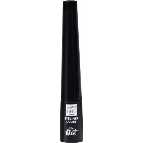 MISS DEN Eye Liner Liquide Effet Mat Noir l'eye liner